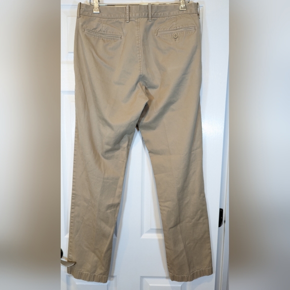 J. Crew Men's The Sutton Straight Fit Flex tan khaki Chino pants Trousers 34x34 - Picture 4 of 14